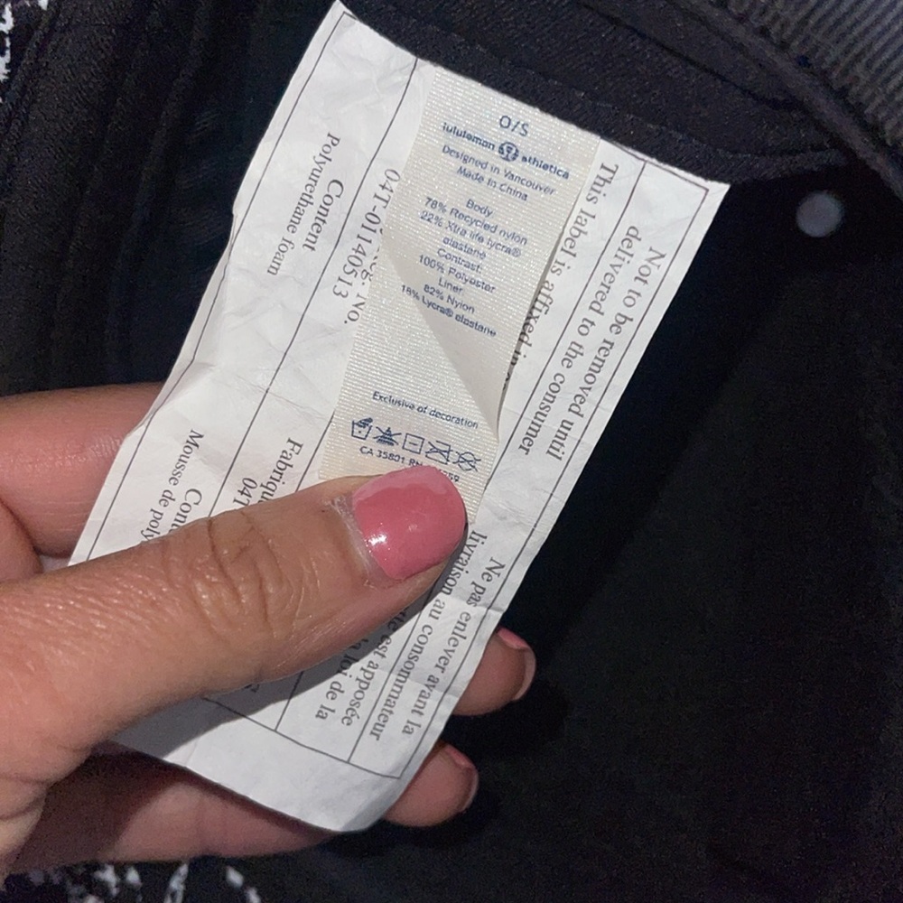 Lululemon Unisex Black White Trucker Cap Hat Camp Mesh Snapback One Size - Picture 4 of 6